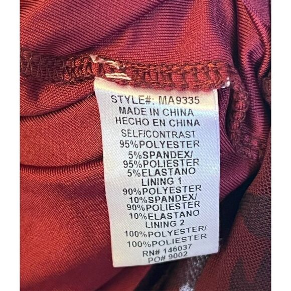 Miss Avenue WOMEN'S Velvet C Sweetheart Neckline, Mermaid Fit & Sheer Lace Dress - Picture 7 of 10